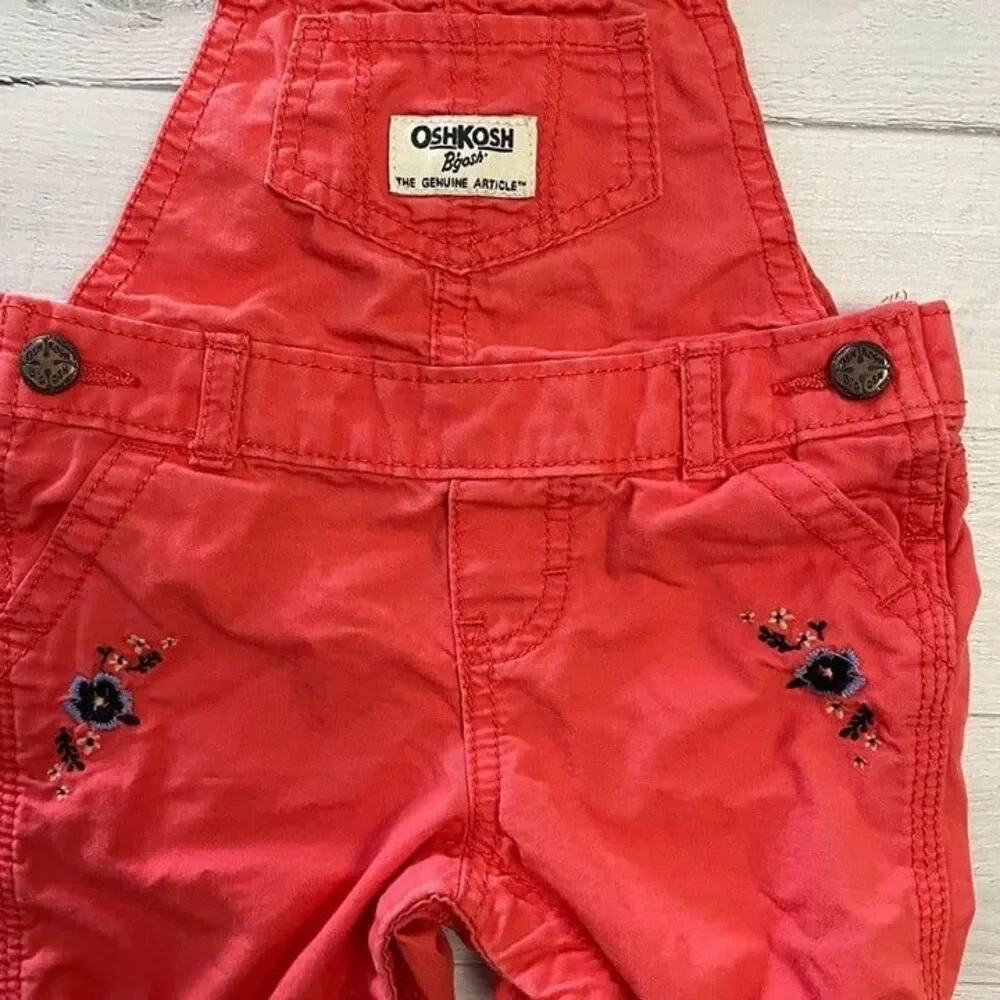 OshKosh B'Gosh baby‎ girls shortalls 6 months
